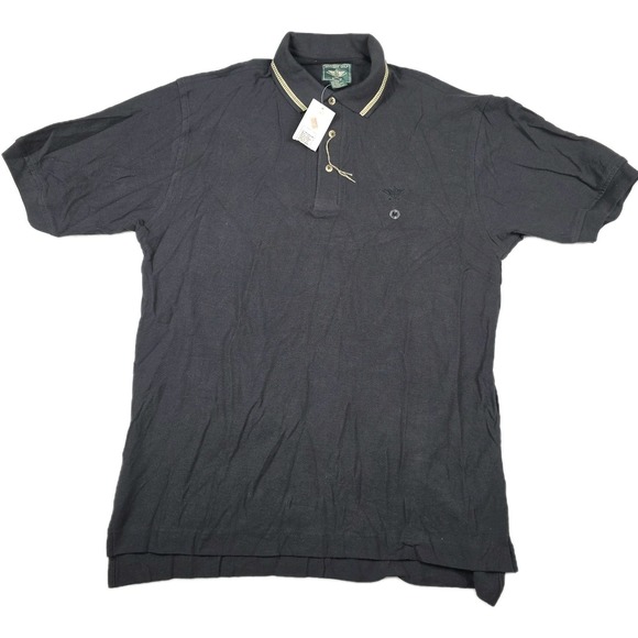 Dockers Other - Dockers Golf Men's‎ Size Medium Short Sleeve Black Polo Shirt Logo New